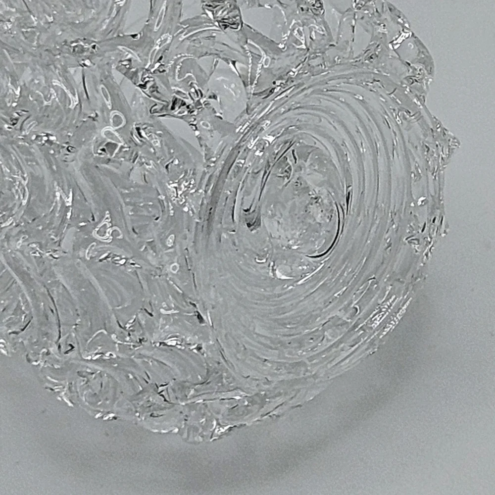 VINTAGE Spun Glass Pear Fruit Shaped Christmas Tree Holiday Ornament
